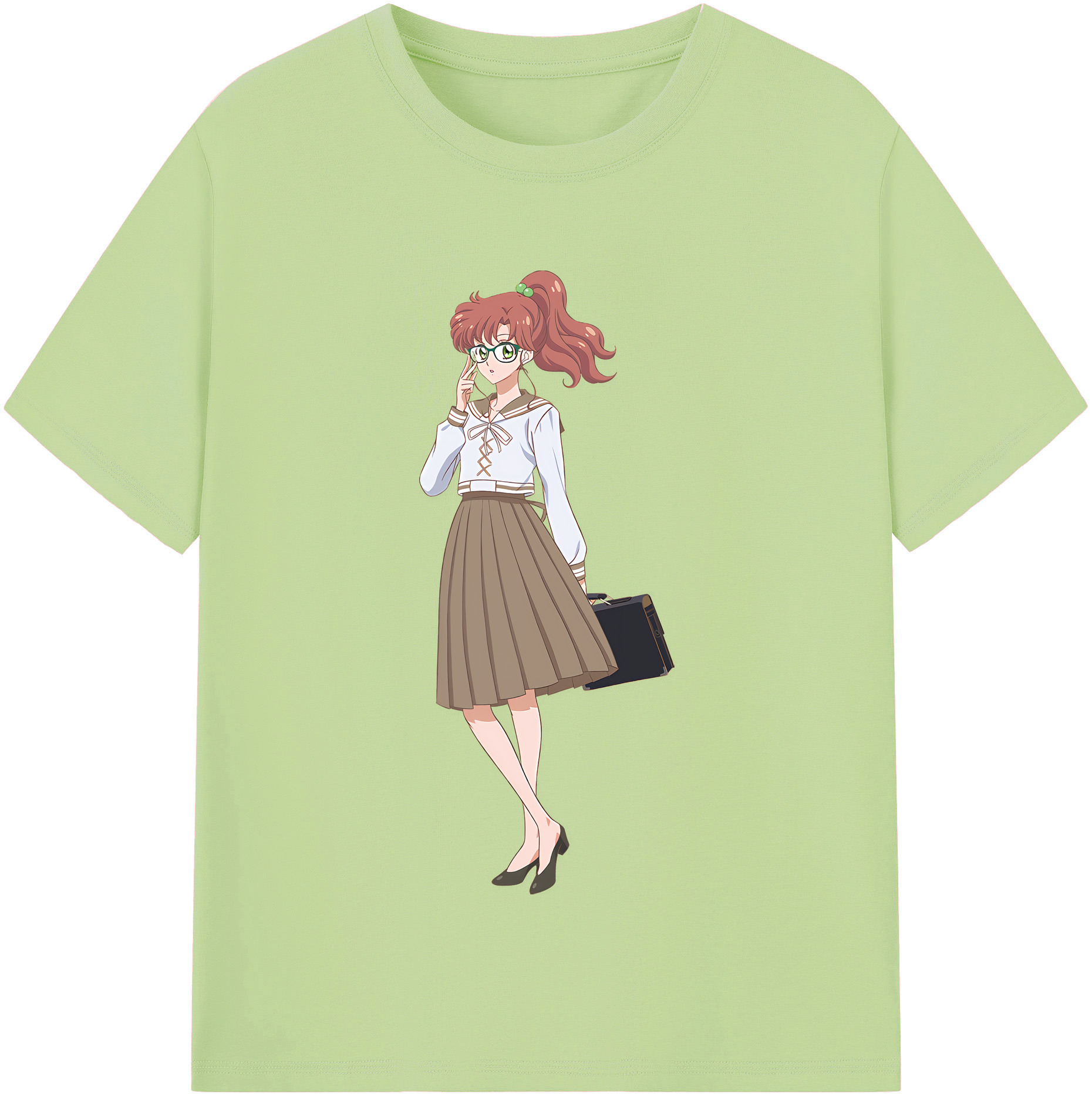 （画像用） 美少女戦士セーラームーン 木野 まこと きの まこと Sailor Moon Kino Makoto （セーラージュピター；Sailor Jupiter） 綿100％半袖Tシャツ（フロントプリント）